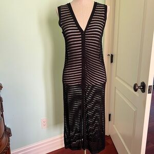 Black Zara Openknit Button Down